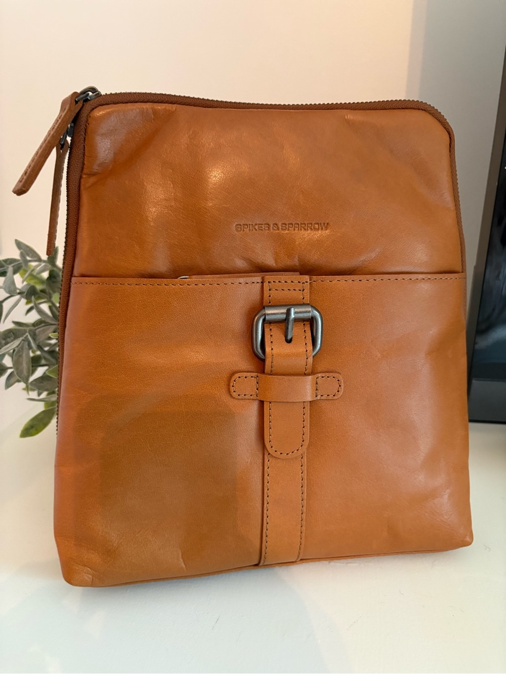 Spike & Sparrow Tan Leather Bag